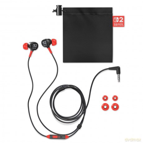 PowerA Wired Earbuds for Nintendo Switch 2- Black