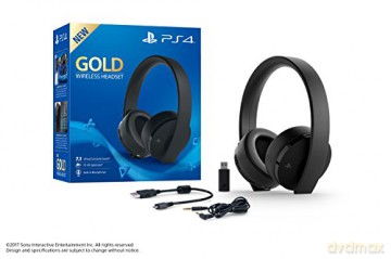 PS4 New Official Sony Gold Wireless Headset 7.1