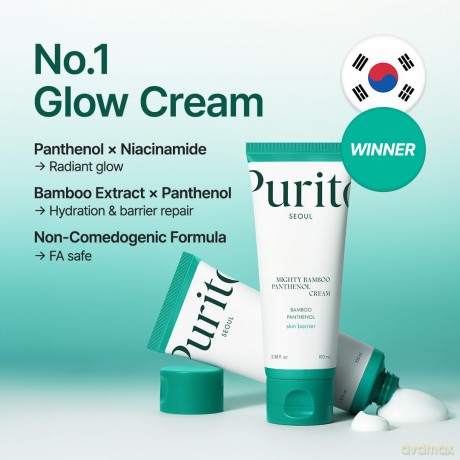 Purito SEOUL - Mighty Bamboo Panthenol Cream - 100 ml