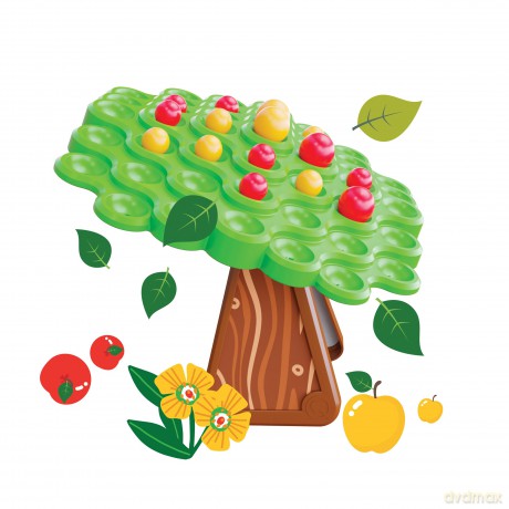 Quercetti - Stay Apple! Balance Tree Game - (QU-01041)