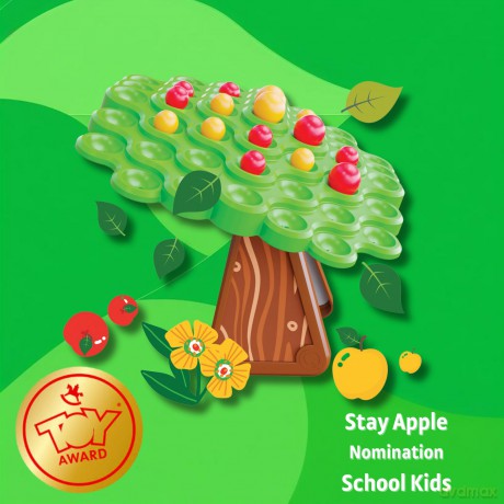 Quercetti - Stay Apple! Balance Tree Game - (QU-01041)