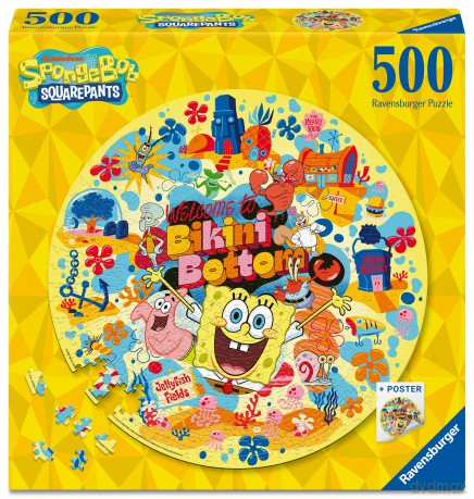 Ravensburger - Sponge Bob 500p round (12001657) [FIGURKA]