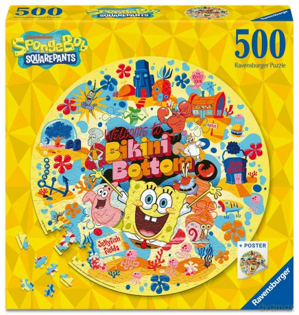 Ravensburger - Sponge Bob 500p round (12001657) [FIGURKA]