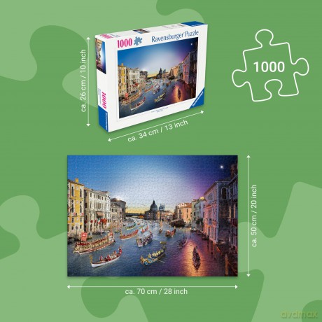 Ravensburger - Venice Day to Night 1000p (12001433) [FIGURKA]