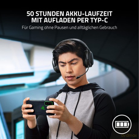 Razer - Barracuda X wireless gaming headset - Black