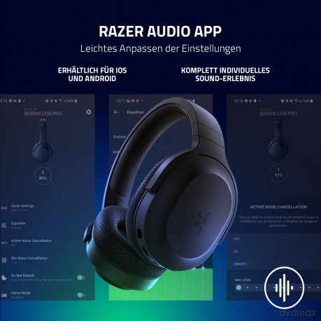 Razer - Barracuda X wireless gaming headset - Black