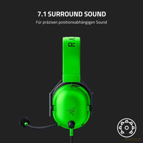 Razer BlackShark V2 X - Wired Esports Gaming Headset with 7.1 Surround