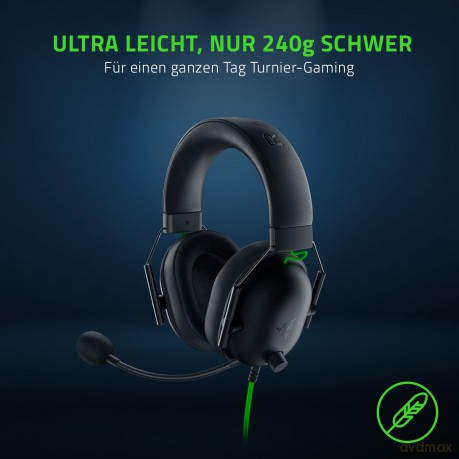 Razer BlackShark V2 X - Wired Esports Gaming Headset with 7.1 Surround