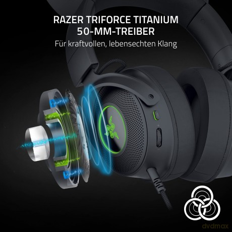 Razer Kraken Kitty V2 Pro - Gaming Headset with Interchangeable RGB Ears