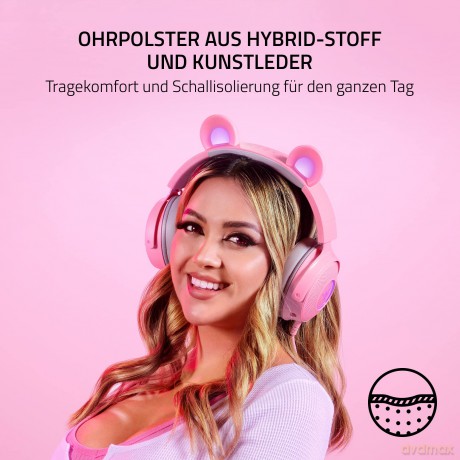 Razer Kraken Kitty V2 Pro - Gaming Headset with Interchangeable RGB Ears