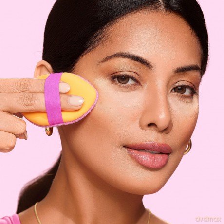 Real Techniques - Miracle 2-in1 Powder Puff Duo - Pink/Orange