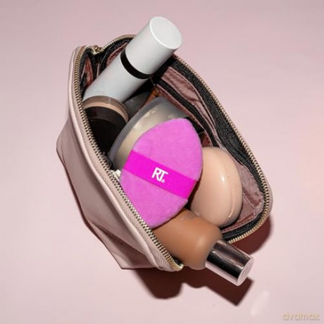 Real Techniques - Miracle 2-in1 Powder Puff Duo - Pink/Orange