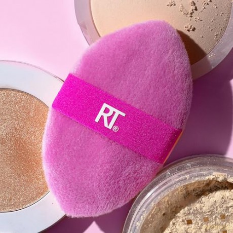 Real Techniques - Miracle 2-in1 Powder Puff Duo - Pink/Orange