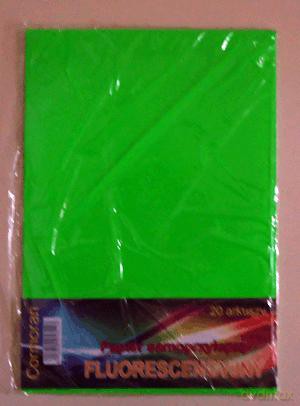 Papier Samoprzylepny A4 Fluorescencyjny Zielony [SZKOŁA]