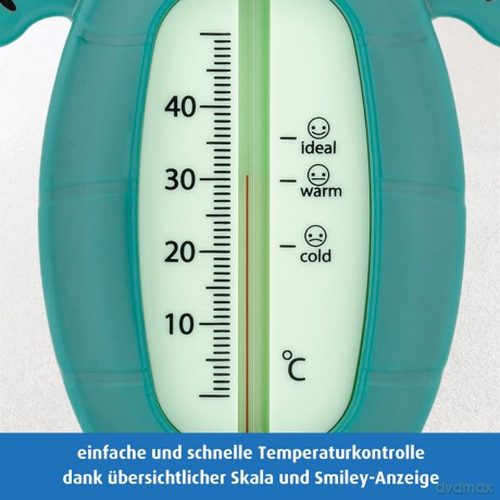 Reer - Bath Thermometer - Turtle - Green - 10 x 13 cm