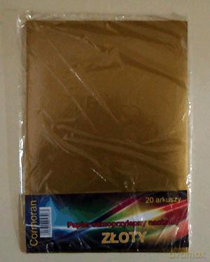 Papier Samoprzylepny A4 Złoty [SZKOŁA]