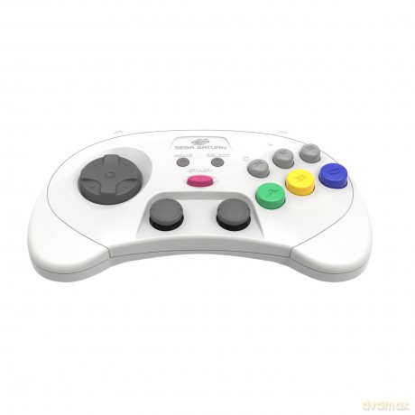 Retro-Bit - SEGA Saturn PRO Controller - White