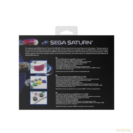Retro-Bit - SEGA Saturn PRO Controller - White