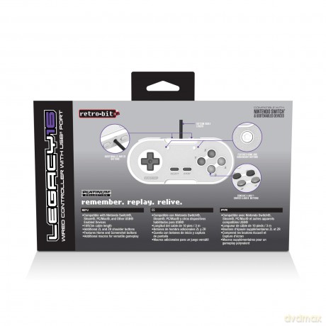Retro-Bit Legacy 16 USB Port Controller Grey