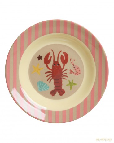 Rice - Melamine Kids Bowl - Coral Ocean - 250 ml