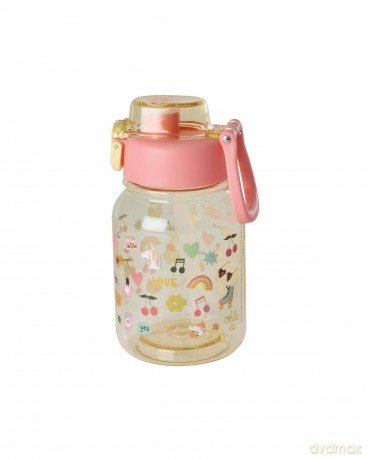 Rice - Plastic Kids Drinking Bottle with Unicorn Love Print - 700 ml (PLBOT-UNILO)
