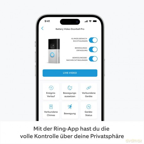 Ring - Battery Video Doorbell Pro Satin Nickel
