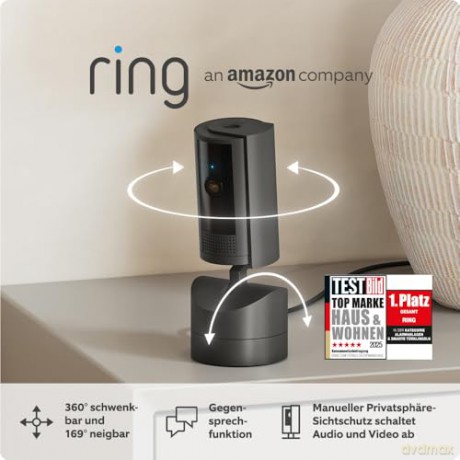 Ring - Pan-Tilt Indoor Cam, Black