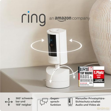Ring - Pan-Tilt Indoor Cam, White