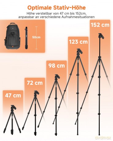 Rollei - Compact Creator Tripod - Aluminum - 50 cm - 152 cm