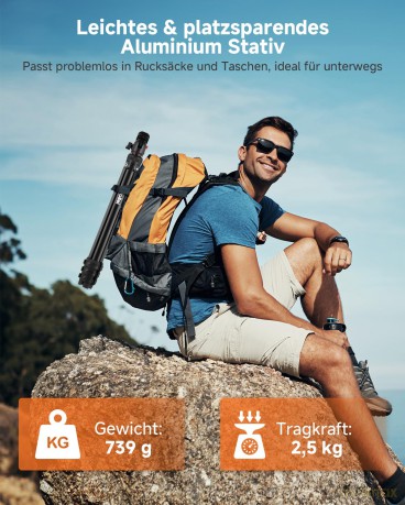 Rollei - Compact Creator Tripod - Aluminum - 50 cm - 152 cm