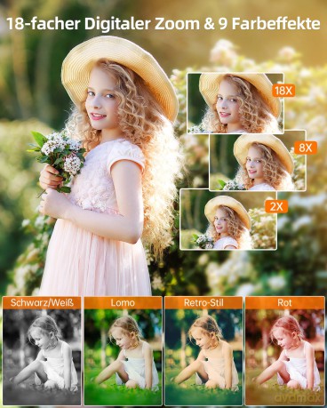 Rollei - Compactline Dual Screen Digital Camera - 64 MP - 4K