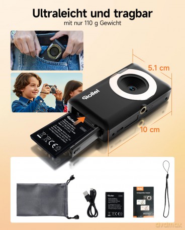 Rollei - Compactline Pocket - 50 MP Digital Camera - 2.7K