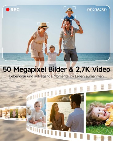 Rollei - Compactline Pocket - 50 MP digital camera with 2.7K