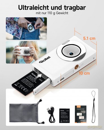 Rollei - Compactline Pocket - 50 MP digital camera with 2.7K