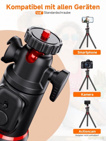 Rollei - Flexible tripod i Monkeypod I Easy Creator - Height: 25 cm (min) to 46 cm (max)