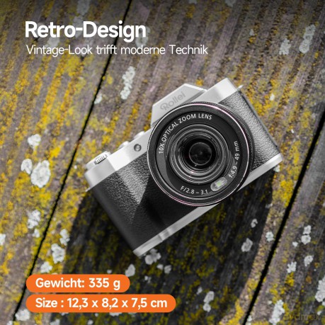 Rollei - Powerflex 10x Retro I 64 MP Digital Camera with 4K