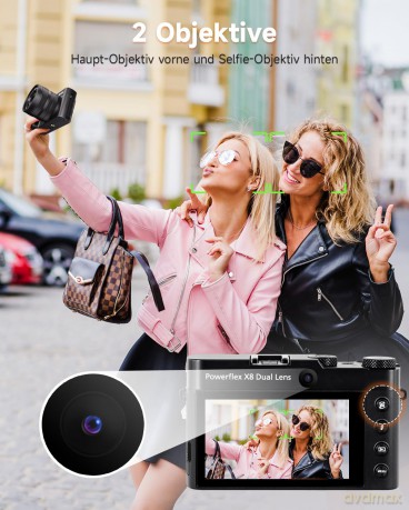 Rollei - Powerflex 8X Dual Lens Digital Camera