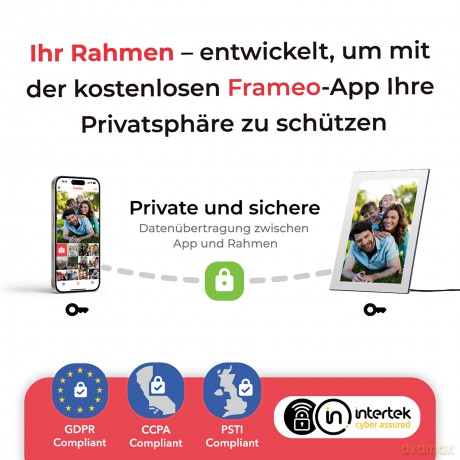 Rollei - Smarter picture frame - 10 Diagonal - WiFi - App Control - Model - Model 101 - White