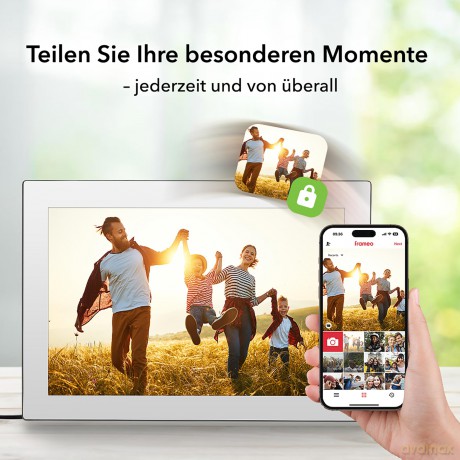 Rollei - Smarter picture frame - 10 Diagonal - WiFi - App Control - Model - Model 101 - White