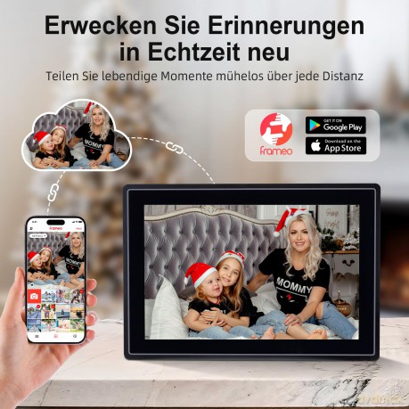 Rollei - Smarter picture frame - 10 Diagonal - WIFI - App Control - Model 100 black