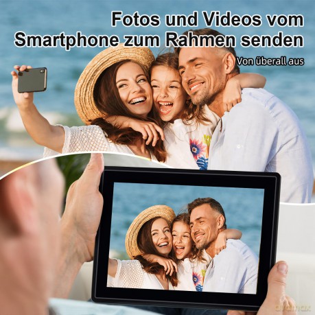 Rollei - Smarter picture frame - 10 Diagonal - WIFI - App Control - Model 100 black
