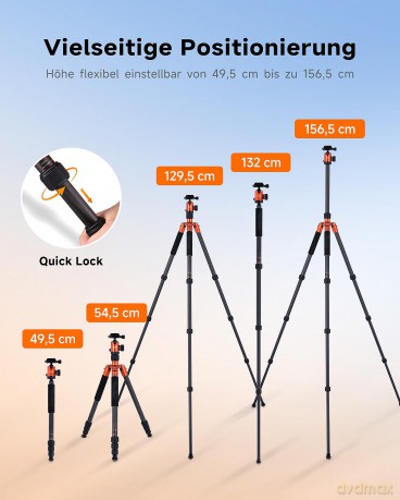 Rollei - Tripod C5i Carbon, Orange