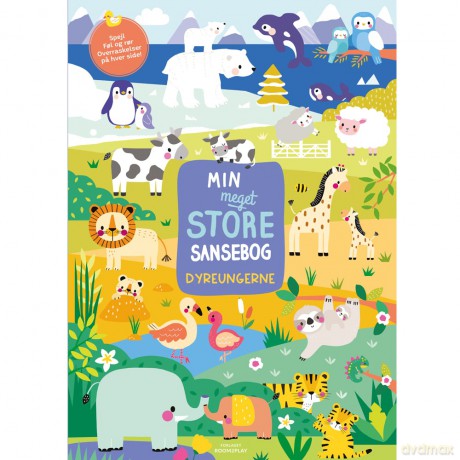Room2Play - Giant Book of Senses - Baby Animals (Danish) - (R2P1529)