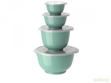 Rosti - Margrethe Bowls - Set of 4 + Lids (Nordic Green)