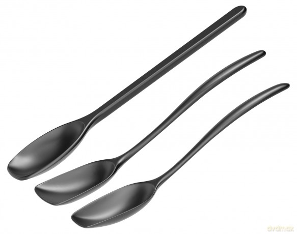 Rosti - NEW Classic kitchen spoons, Set of 3 - Carbon Black