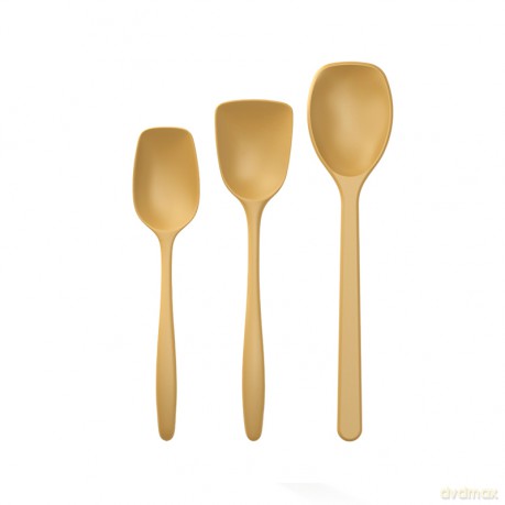 Rosti - NEW Classic kitchen spoons, Set of 3 - Curry