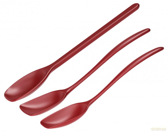 Rosti - NEW Classic kitchen spoons, Set of 3 - Red