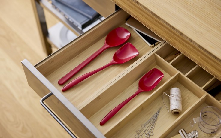 Rosti - NEW Classic kitchen spoons, Set of 3 - Red