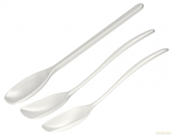 Rosti - NEW Classic kitchen spoons, Set of 3 - White