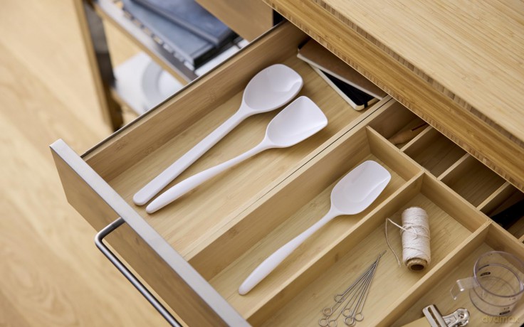 Rosti - NEW Classic kitchen spoons, Set of 3 - White